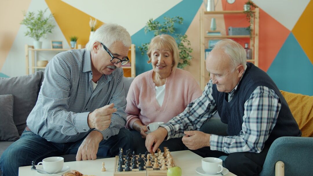 seniors playing games