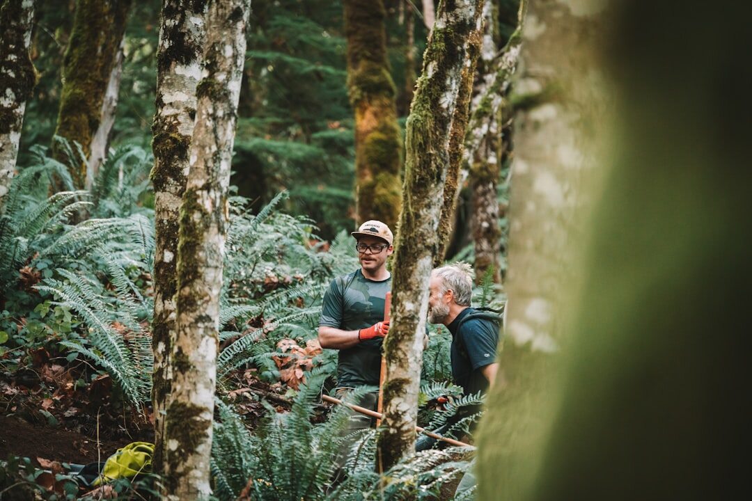 seniors hiking together