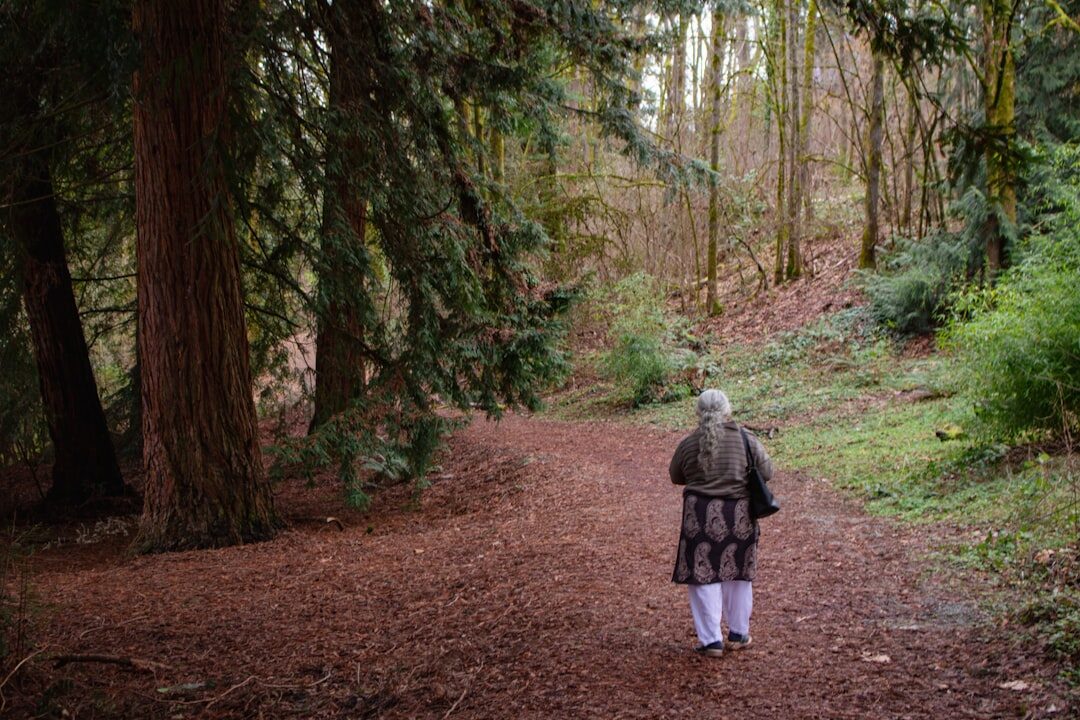 seniors in nature walk