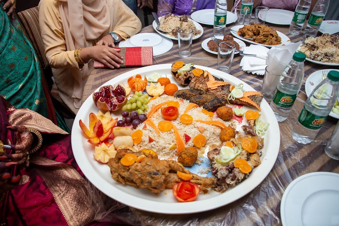 seniors sharing meal